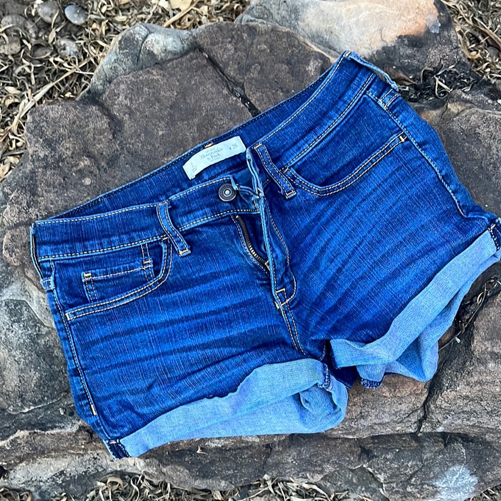A&F short denim shorts